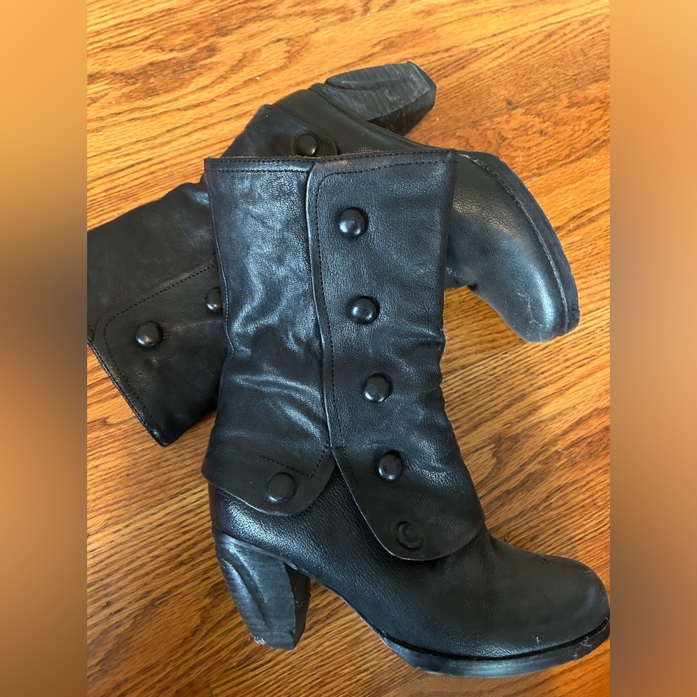 Black over the ankle boots size 38